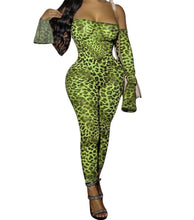 Load image into Gallery viewer, Slim Leopard Jumpsuit
